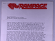 Victory Press Release Original Rampage Promo Culture Killed The Native  1989