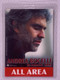 Andrea Bocelli Pass Ticket Laminate Original Access All Areas In Concert 2006 front