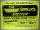 Metallica Cliff Barton Poster Vintage Original New Ocean Club Cardiff March 1984 Front
