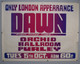 Dawn Tony Orlando Knock Three Times Poster Original Promo Purley London 1971 front