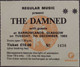 The Damned Ticket Original UK Concert Tour Barrowland Glasgow Scotland 1993 front
