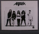 Anthrax Photo Original Island Records Black And White Promo Circa Late 1980s front