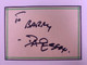 David Essex Signed Card Original Authentic From The Collection Of Barry McD front