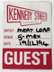 Meat Loaf Ticket Pass Guest Cloth Everything Louder Tour Manchester G-Mex 1994 Front
