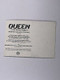Queen Freddie Mercury Postcard Flyer Queen VS The Miami Project Promotion 2006 back