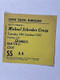 Michael Schenker Group Concert Ticket front
