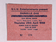 Danielle Dax Ticket Original Vintage Malet Street London April 1988