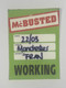 McBusted Working Pass Original McBusted's Most Excellent Adventure Tour 2015
