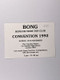 Depeche Mod Pass Ticket Bong The Fan Club Convention Nov 15th 1992
