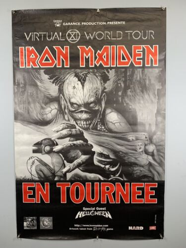 Iron Maiden Poster Vintage Original Promo Virtual XI World Tour