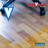 Marvelux PVC Chair Mat for Hard Floors | Rectangular Clear Floor Protector | Multiple Sizes 