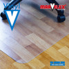 Marvelux PVC Chair Mat for Hard Floors | Rectangular Clear Floor Protector | Multiple Sizes 