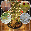 Christmas Tree Stand Carpet and Floor Protector Mat | Rigid Polycarbonate Festive Carpeted Floor Protector Mat for Under Christmas Trees | Waterproof Christmas Tree Mat | Clear | Round Floor Pad | Multiple Sizes 