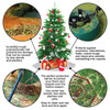 Christmas Tree Stand Carpeted Floor Protector Mat | Rigid Polycarbonate Festive Carpet Protector Mat for Under Christmas Trees | Waterproof Christmas Tree Mat | Clear | Nonagon Shape | 96 x 98cm 