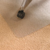 Cleartex Advantagemat Chair Mat for Low Pile Carpets (6mm or less) | Clear PVC | Rectangular with Lip | Multiple Sizes 