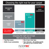 Cleartex Advantagemat Chair Mat for Deep Pile Carpets (over 12mm) | Clear PVC | Rectangular | Multiple Sizes 240EV