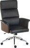 Elegance High Back Leather Look Executive Office Chair Black TEK-UKND-6950BLK