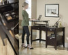 Ergonomic Sit Stand Desk Jamocha Wood TEK-UKND-5422378