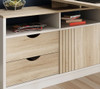 Bridge L-Shaped Home Office Desk Sonoma Oak TEK-UKND-7700006