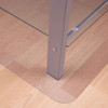 Cleartex Advantagemat Chair Mat for Hard Floors | Clear PVC | Rectangular with Lip | Multiple Sizes LVHF
