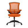Luna Designer High Back Mesh Task Operator Office Chair with Folding Arms - Orange NAU-BCM-L1302-OG