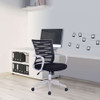 Spyro Designer Mesh Task Operator Office Chair - Black with White Frame NAU-BCM-K488-WH-BK