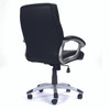 Greenwich High Back Leather Effect Executive Office Chair Black 