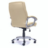 Greenwich High Back Leather Effect Executive Office Chair Cream 