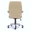 Greenwich High Back Leather Effect Executive Office Chair with Contoured Backrest - Cream NAU-BCP-T101-CM