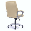 Greenwich High Back Leather Effect Executive Office Chair with Contoured Backrest - Cream NAU-BCP-T101-CM