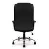 Westminster High Back Leather Faced Executive Office Chair with Integral Headrest - Black NAU-DPA2008ATG-LBK