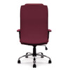 Westminster High Back Leather Faced Executive Office Chair Burgundy 