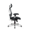 Ergo Ergonomic Luxury High Back Executive Mesh Office Chair Certified for 24 Hour Use - Black with Chrome Base NAU-DPA-ERGO-KTAG-M