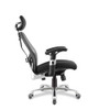 Ergo Ergonomic Luxury High Back Executive Mesh Office Chair Certified for 24 Hour Use - Black with Chrome Base NAU-DPA-ERGO-KTAG-M