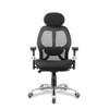 Ergo Ergonomic Luxury High Back Executive Mesh Office Chair Certified for 24 Hour Use - Black with Chrome Base NAU-DPA-ERGO-KTAG-M