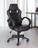 Daytona Faux Leather Racing Gaming Home Office Chair Black DOR-UKND-AOC5006BLK