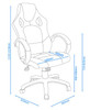 Daytona Faux Leather Racing Gaming Home Office Chair Black/Blue DOR-UKND-AOC5006BLU