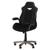 Silverstone Microfibre & Faux Leather Pro Gaming Home Office Chair Black 