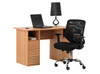 Maryland Computer Workstation Home Office Desk Beech 