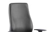 Onyx Soft Bonded Leather Ergonomic Posture Office Chair without Headrest with Arms Black 