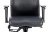 Onyx Soft Bonded Leather Ergonomic Posture Office Chair without Headrest with Arms Black 