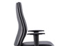 Onyx Soft Bonded Leather Ergonomic Posture Office Chair without Headrest with Arms Black DYN-OP000099