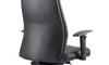 Onyx Soft Bonded Leather Ergonomic Posture Office Chair without Headrest with Arms Black DYN-OP000099