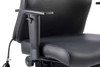Onyx Soft Bonded Leather Ergonomic Posture Office Chair without Headrest with Arms Black DYN-OP000099