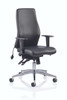 Onyx Soft Bonded Leather Ergonomic Posture Office Chair without Headrest with Arms Black DYN-OP000099