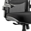 Houston Bariatric Heavy Duty Task Operator Office Chair Mesh Back and Fabric Seat with Arms Black 