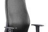 Onyx Soft Bonded Leather Ergonomic Posture Office Chair with Headrest with Arms Black 