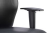 Onyx Soft Bonded Leather Ergonomic Posture Office Chair with Headrest with Arms Black 