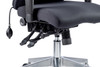 Onyx Fabric Ergonomic Posture Office Chair without Headrest with Arms Black 