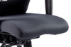 Onyx Fabric Ergonomic Posture Office Chair without Headrest with Arms Black 